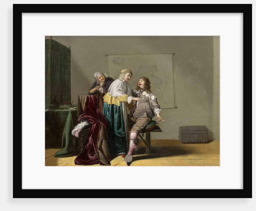 Indulgence in Worldly Pleasures, 17th century by Jacob Fransz van der Merck