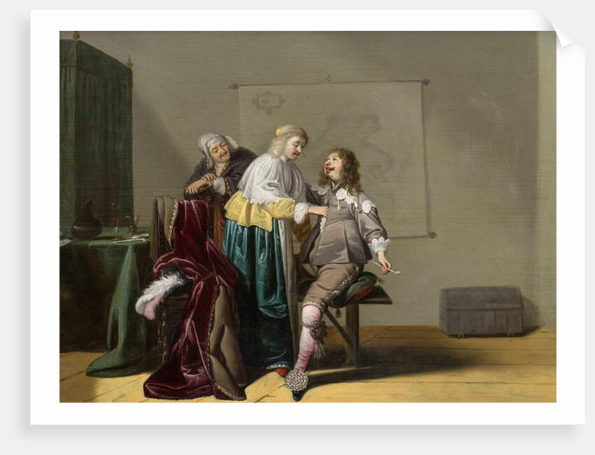 Indulgence in Worldly Pleasures, 17th century by Jacob Fransz van der Merck