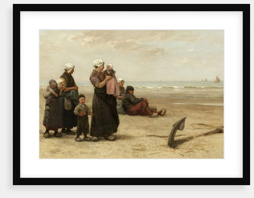 Watching for the Return of the Ships on the Beach at Katwijk by Edith Hume