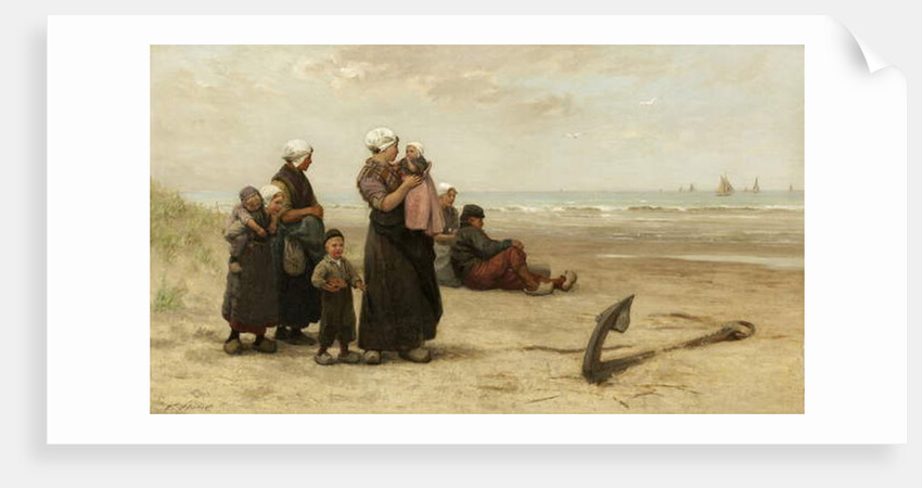 Watching for the Return of the Ships on the Beach at Katwijk by Edith Hume