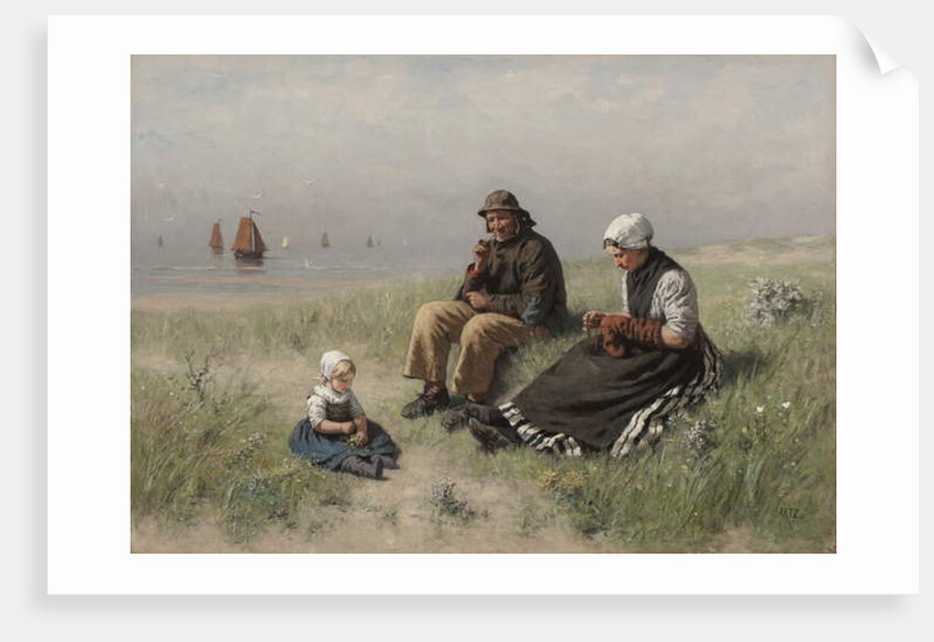 On the Sand in Scheveningen by David Adolph Constant Artz