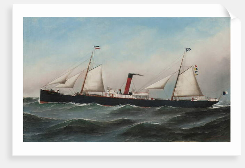 The S.S. Oevenum at sea , 1891 by Antonio Jacobsen