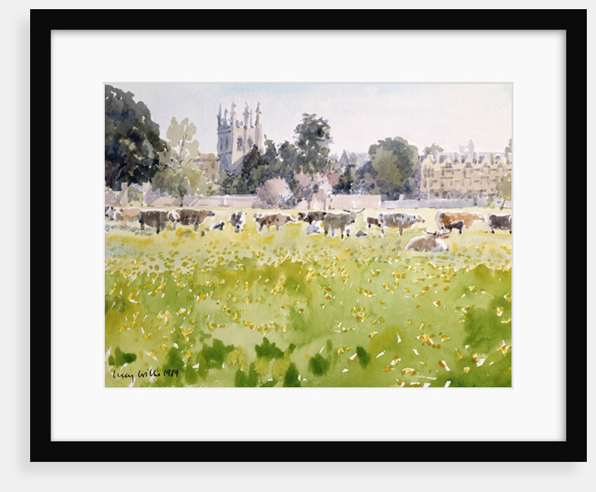 Looking Across Christ Church Meadows, 1989 by Lucy Willis