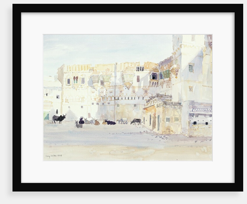 Evening at the Palace, Bhuj, 1999 by Lucy Willis