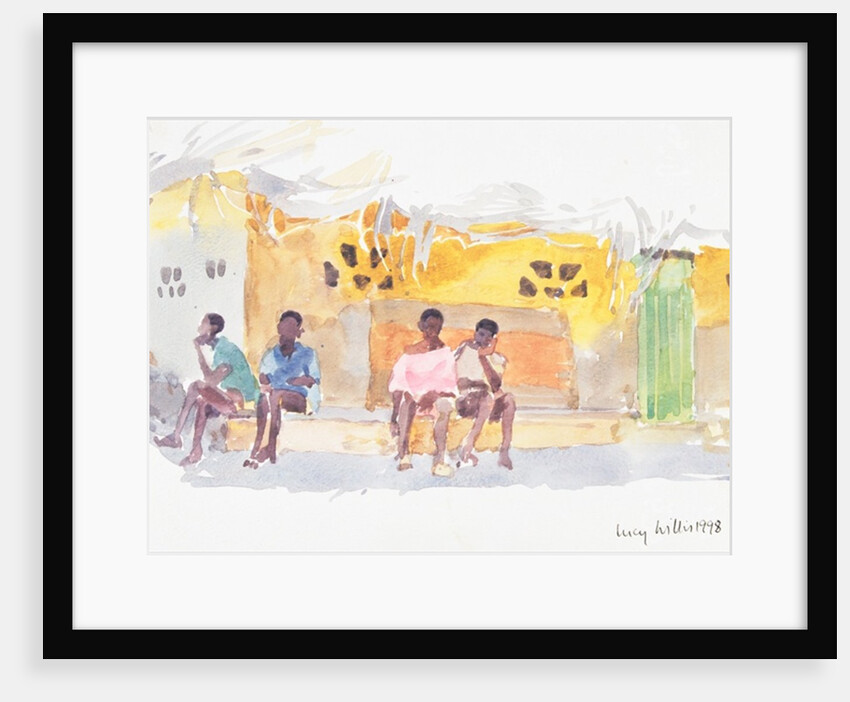 Children Waiting, 1998 by Lucy Willis