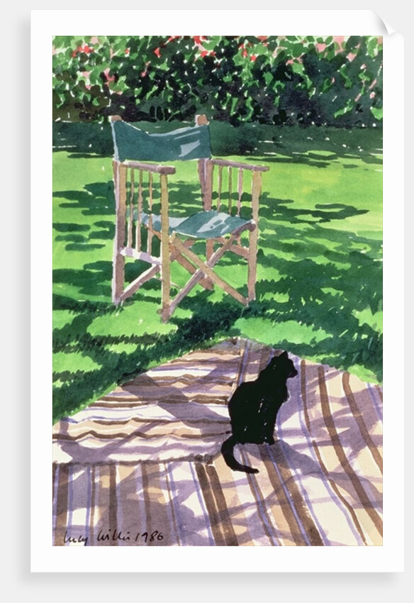 Black Cat and Dappling, 1986 by Lucy Willis