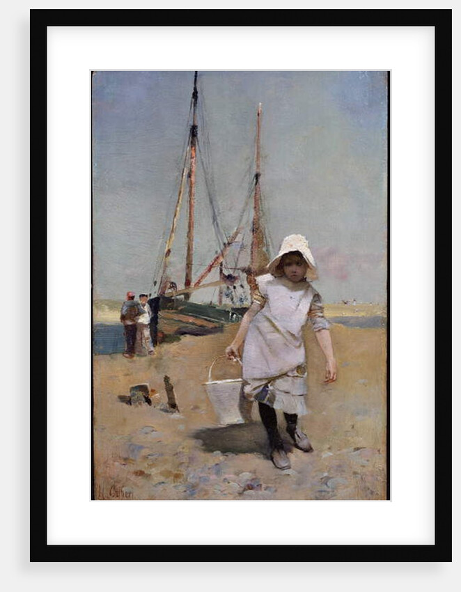 A Breton Fisher Girl by Hector Caffieri