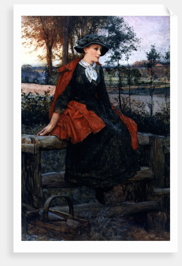 The Red Cape, 1883 by Edward Killingworth Johnson