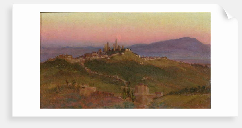 View of San Gimignano, 1898 by Edith Ridley Corbet
