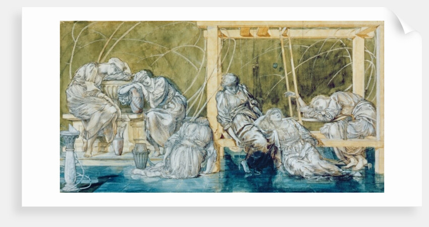 Study for The Garden Court by Edward Coley Burne-Jones