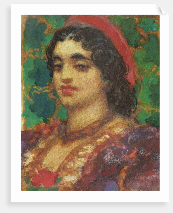 Study of a Woman's Head by Frederic Leighton