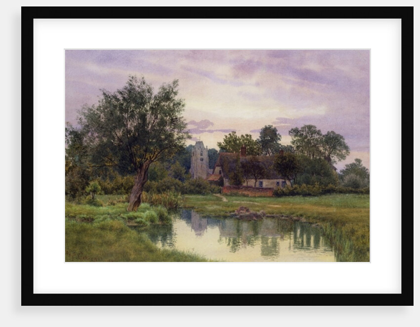 Evening, Hemingford Grey Church, Huntingdonshire by William Fraser Garden