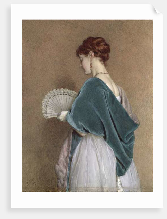Woman with a Fan, 1871 by John Dawson Watson