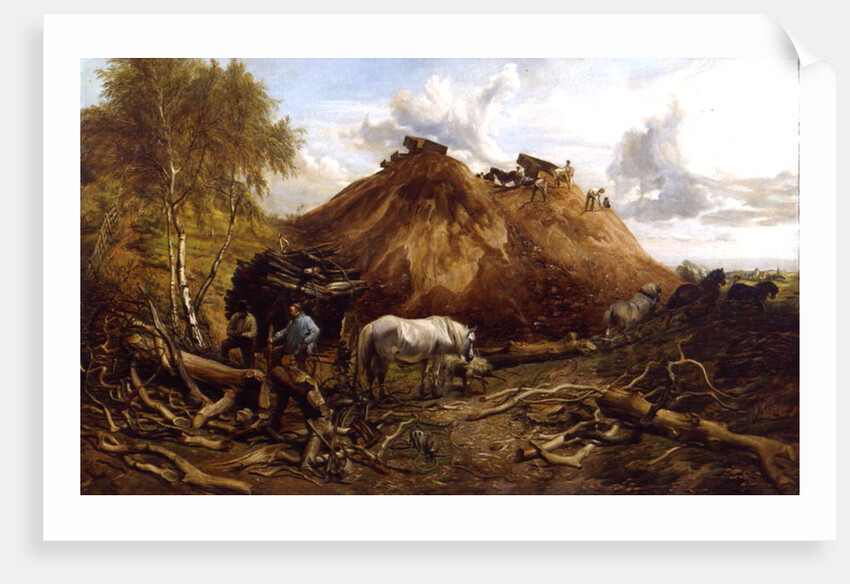 Clearing the Wood for the Iron Way, 1880 by Thomas Sidney Cooper