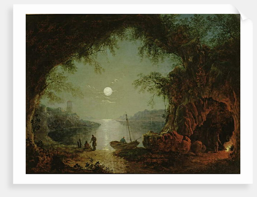 A Moonlit Cove by Sebastian Pether