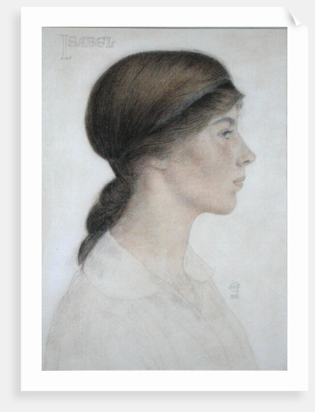 Isabel Margaret Jordan, 1919 by Arthur Joseph Gaskin