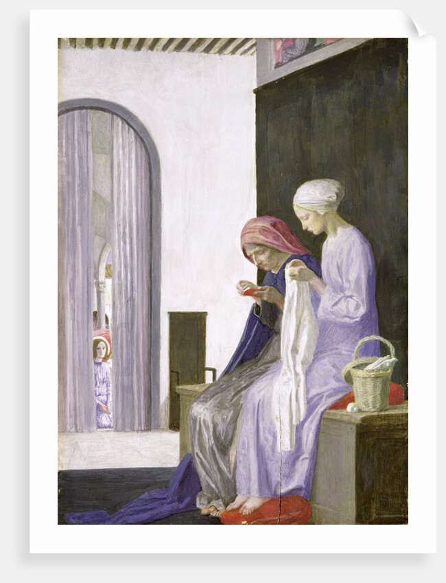 Mary in the House of Elizabeth, 1917 by Robert Anning Bell