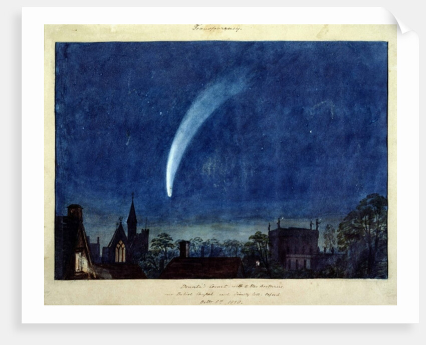 Donati's Comet, 1858 by William (1789-1862) (after) Turner