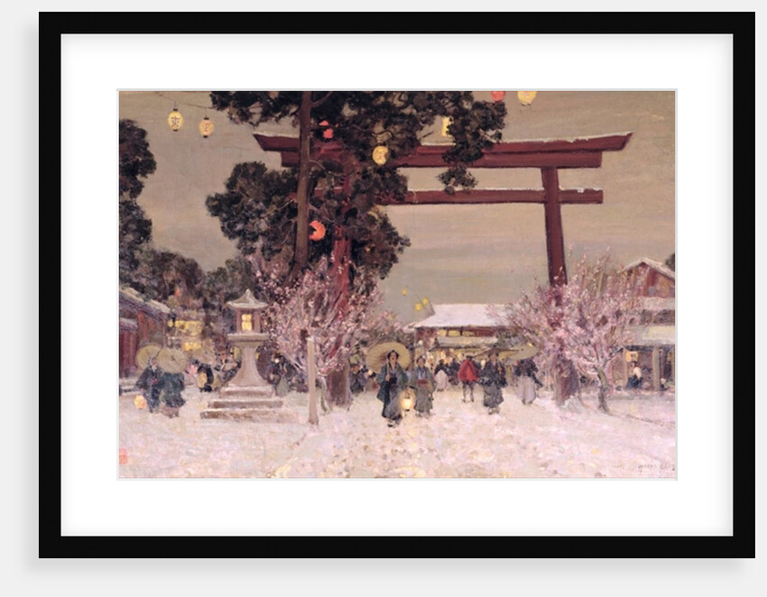 View of a Shinto Shrine, c.1889 by Alfred East