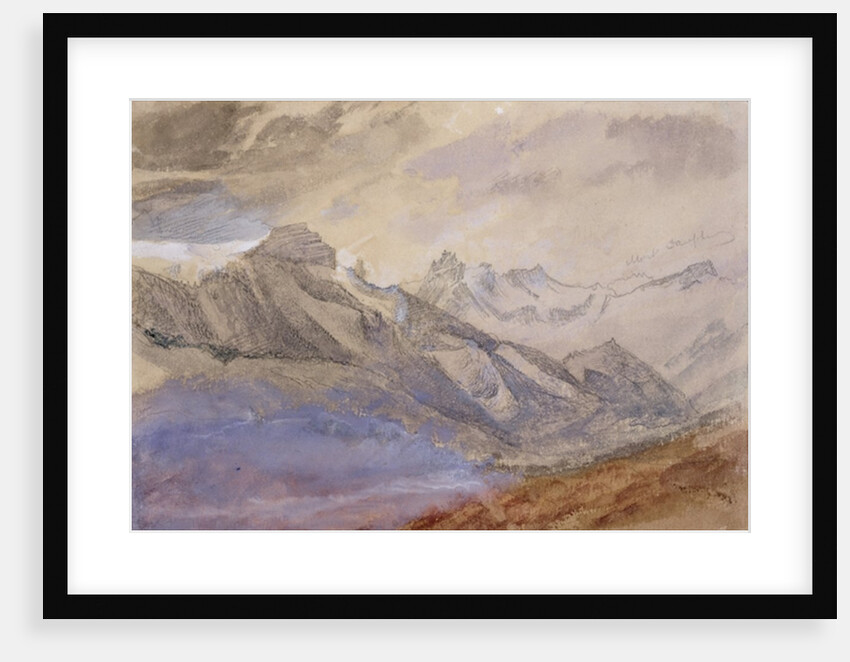 Mont Dauphiny, near Chartreuse by John Ruskin