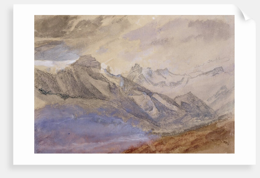 Mont Dauphiny, near Chartreuse by John Ruskin