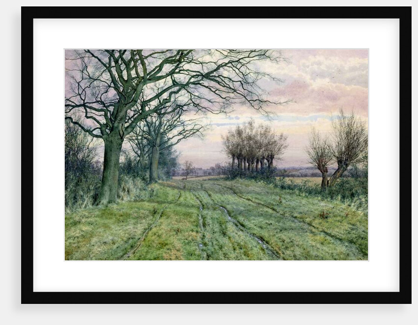 A Fenland Lane with Pollarded Willows, 1887 by William Fraser Garden