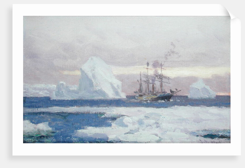 The Argentine Corvette 'Uruguay' in the Antarctic by Eduardo de Martino