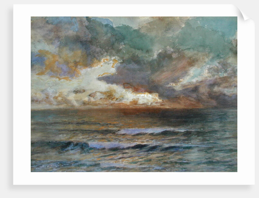 Sunset at Seascale by Joseph Arthur Palliser Severn