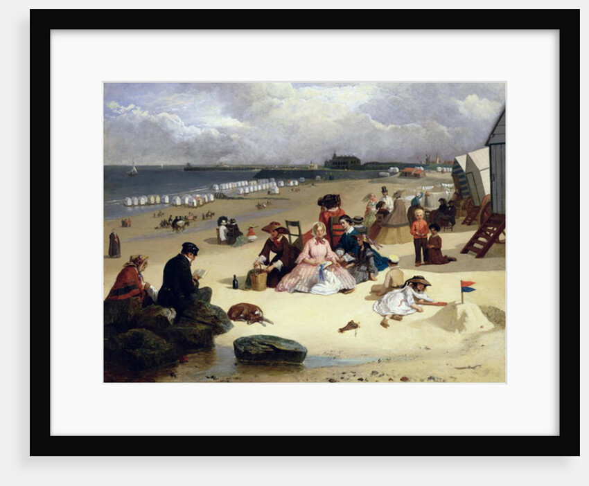 Littlehampton Beach with the Pier, Climping beyond c.1888 by John W. Eyres