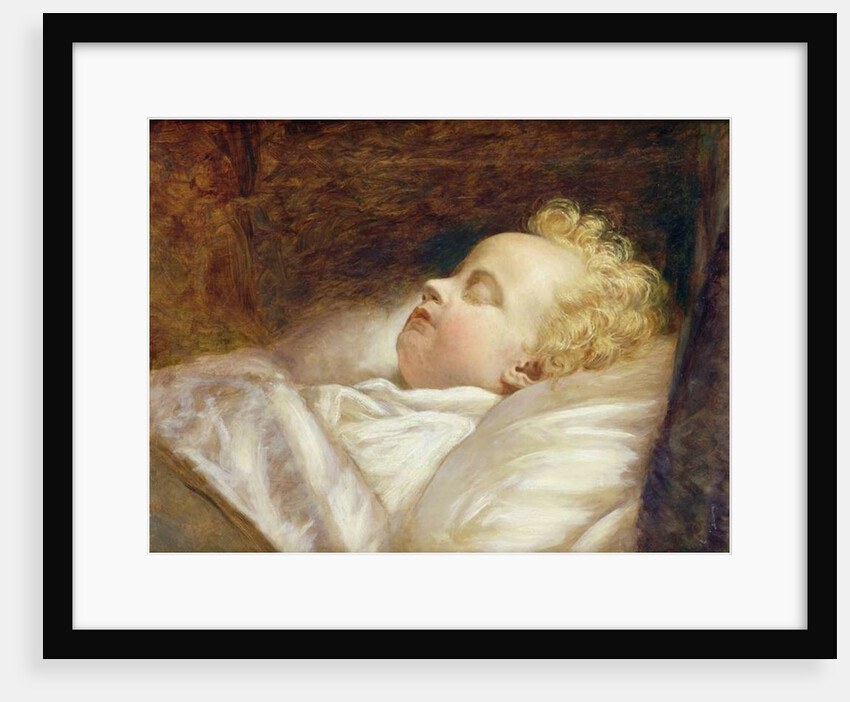 Young Frederick Asleep at Last c.1855 by George Elgar Hicks