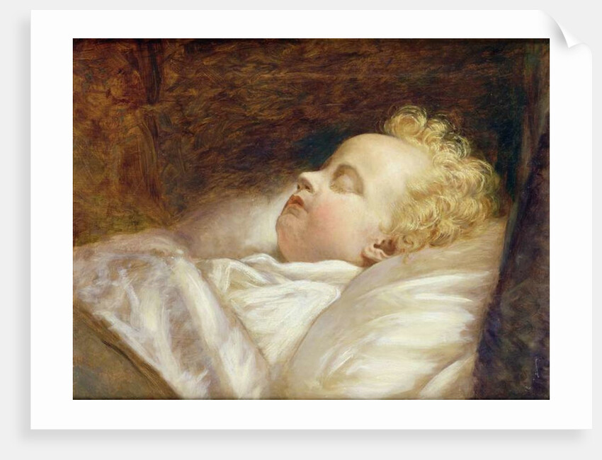 Young Frederick Asleep at Last c.1855 by George Elgar Hicks