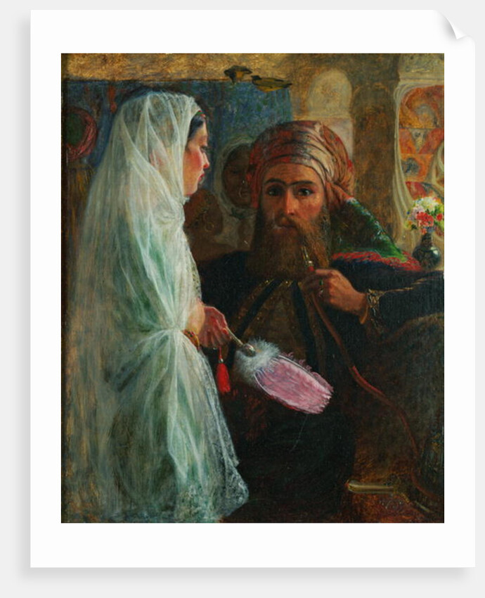 The Hookah Smoker by Marshall Claxton