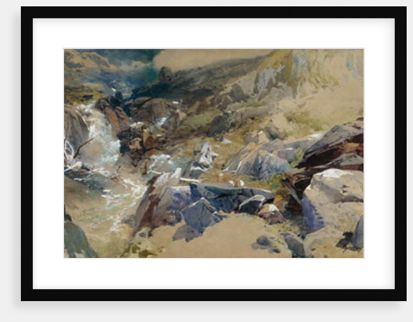 A Rocky Stream in Scotland by Thomas Miles II Richardson