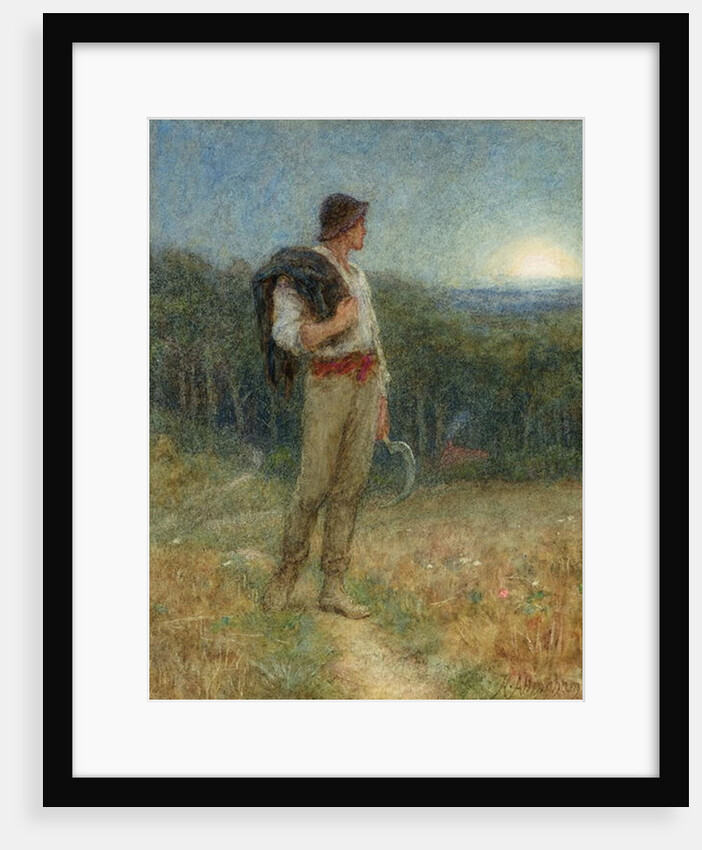 Harvest Moon, 'globed in mellow splendour', 1879 by Helen Allingham