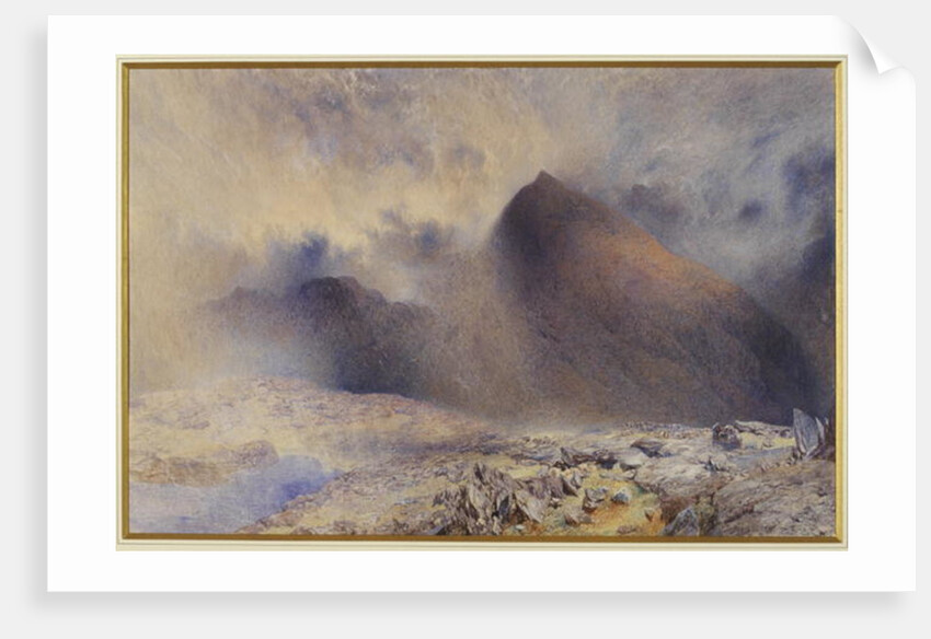 Mount Snowdon through Clearing Clouds, 1857 by Alfred William Hunt