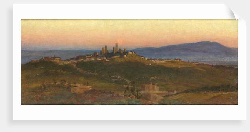 San Gimignano, 1898 by Edith Ridley Corbet