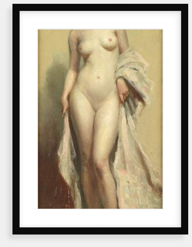 Standing Nude with Robe by Allan Douglas Davidson