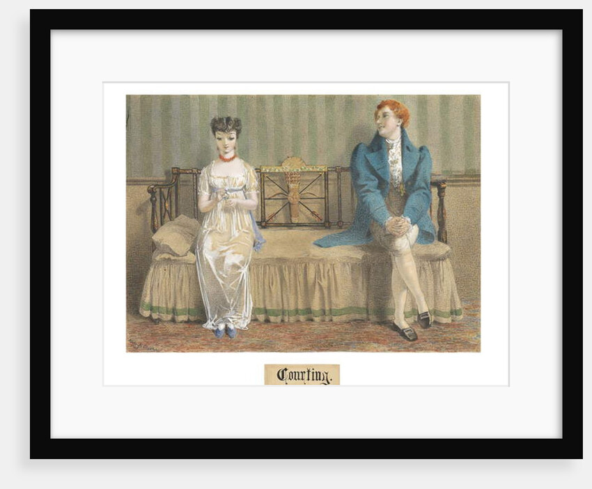 Courting, 1868 by Adelaide Claxton