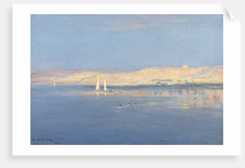 Moon Rising over the Nile, 1900 by William James Laidlay