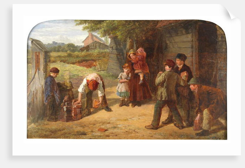 The Village Game, 1860 by William Henry Knight