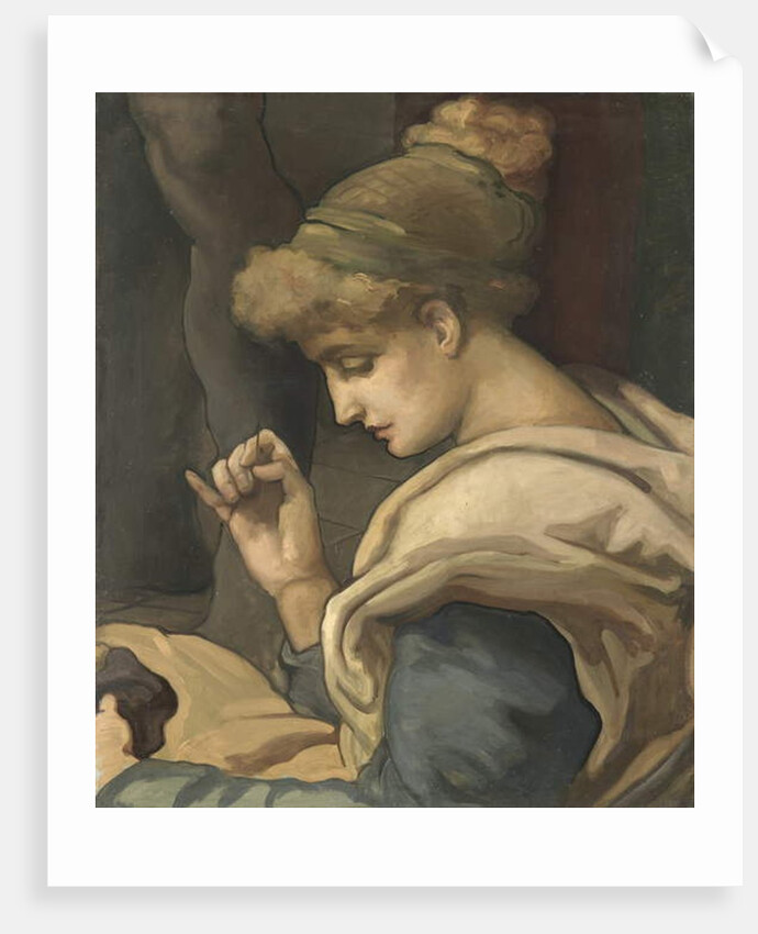 Sewing by Maurice Greiffenhagen