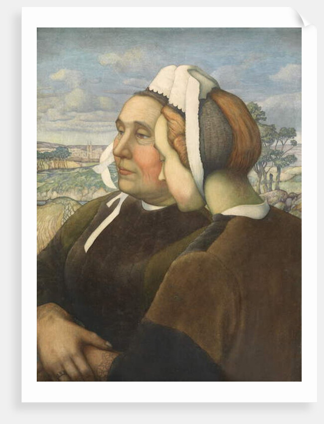 Breton Confidants, c.1908 by Cecil J. Webb