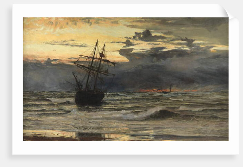 The Sea-Beach after a Storm - Time, Dawn by William Lionel Wyllie
