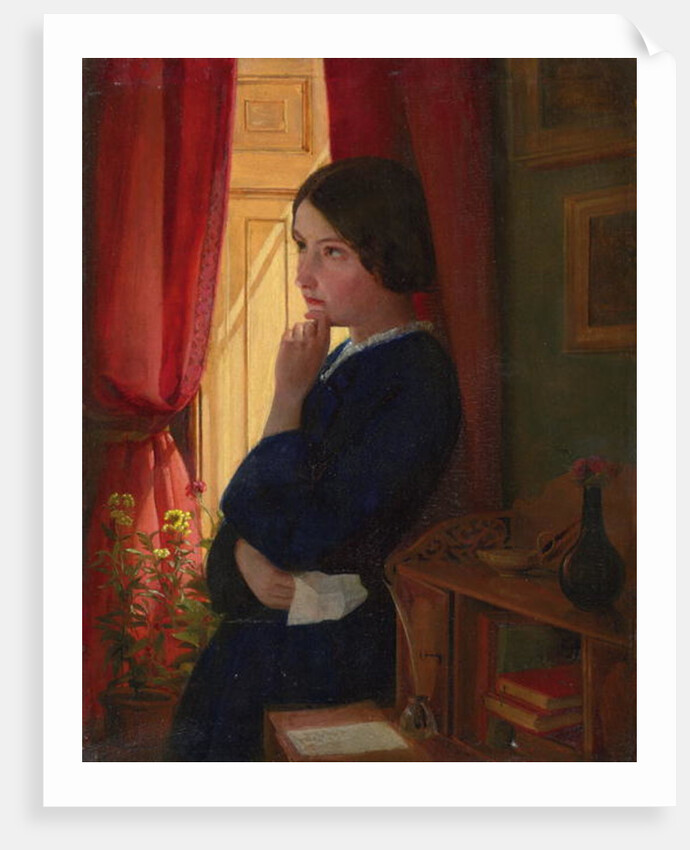 Considering a Reply, c.1860 by George Dunlop Leslie