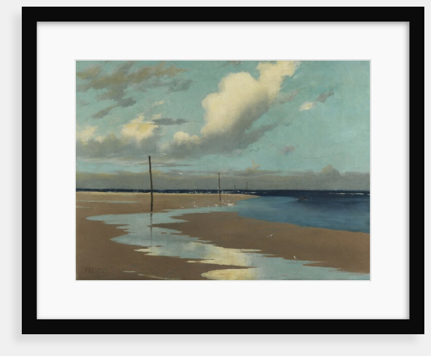 Beach at Low Tide, 1890 by Frederick Milner
