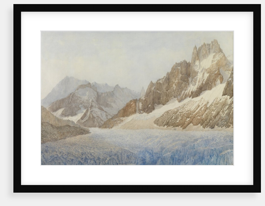 The Mer de Glace, Chamonix, 1881 by Sarah Inger Louise Severn