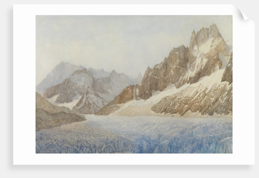 The Mer de Glace, Chamonix, 1881 by Sarah Inger Louise Severn