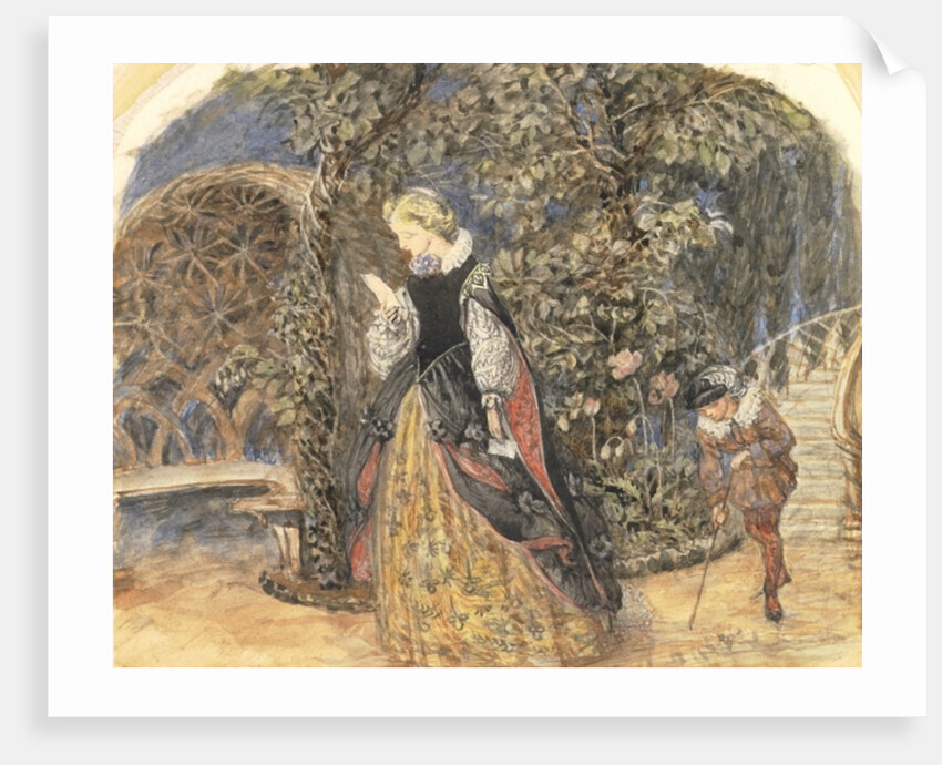 Lady in Mediaeval Dress, c.1859 by John Brett