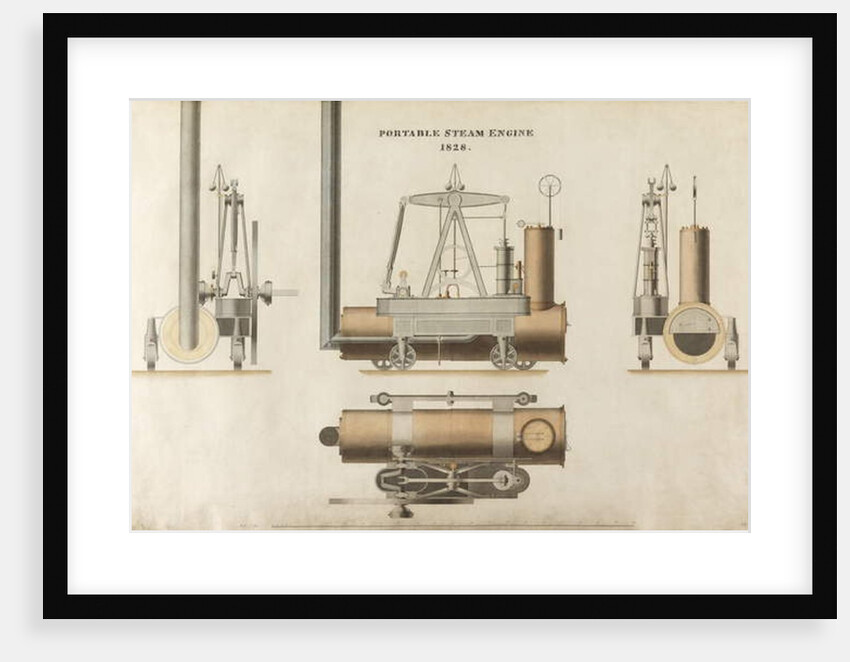 Portable steam engine, designed by Maudsley, Sons & Field, 1828 by English School