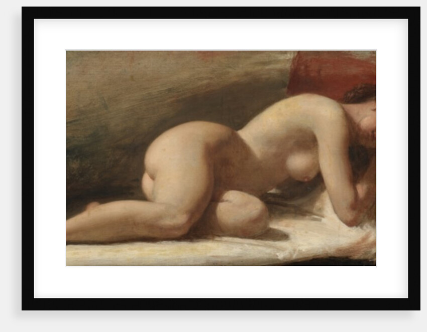 Study of a reclining female nude, 1843 by Edward William Wyon